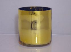 Metallic Cylinder Vase Gold 5