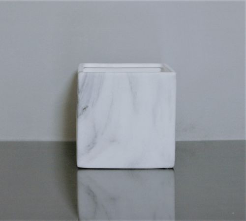 Ceramic Marble Cube Vase 5
