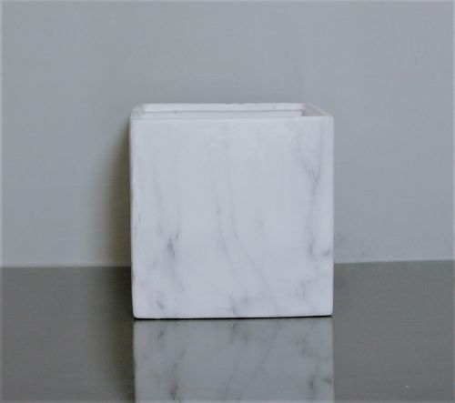 Ceramic Marble Cube Vase 6