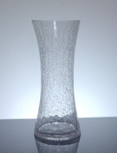 Crackle Hour Glass Vase 5